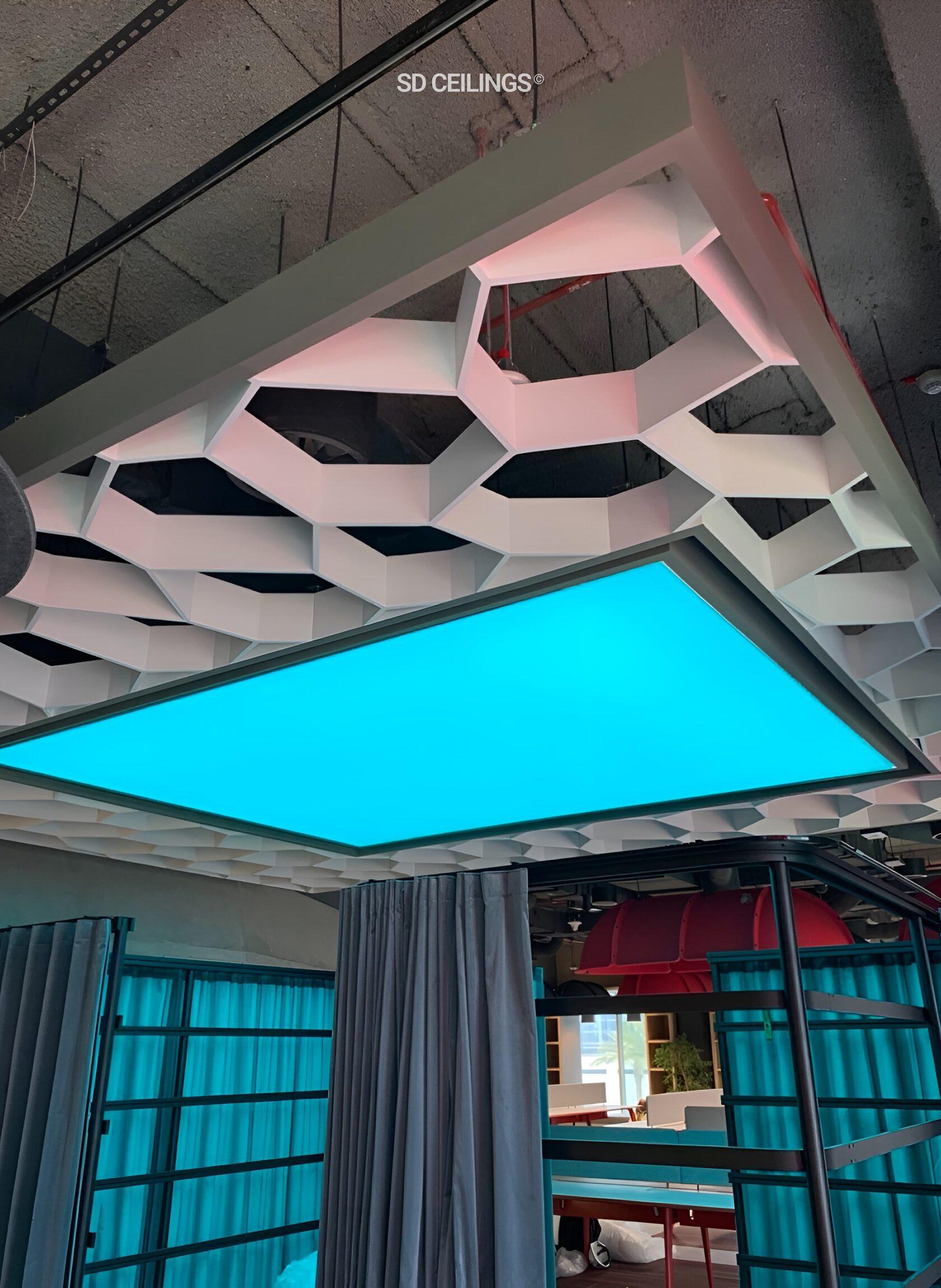 Translucent ceiling installation
